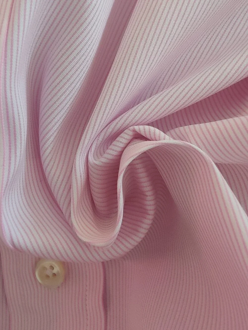 Polo Ralph Lauren Regent Mens Classic Fit Dress Shirt Pink White Stripe 17 32-33